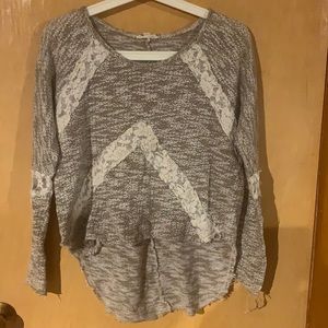 H & Thread S/M oatmeal shirt